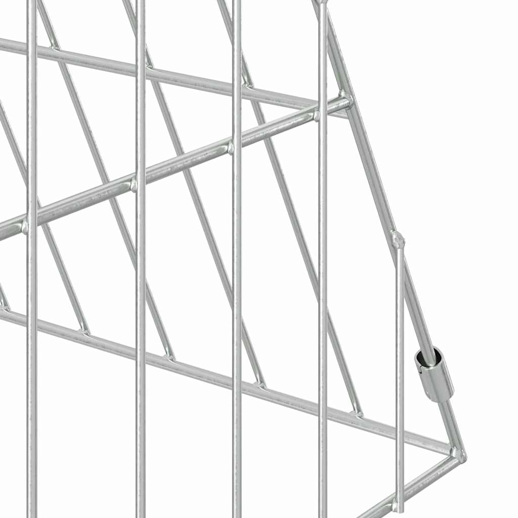 Κλουβί για κότες Ασημί 215 x 55 x 55 εκ. Επικαλυμμένος Χάλυβας