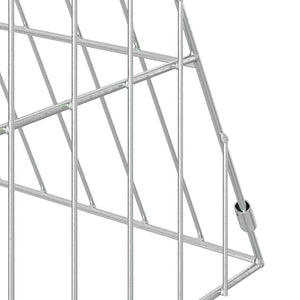 Κλουβί για κότες Ασημί 430 x 55 x 55 εκ. Γαλβανισμένος Χάλυβας