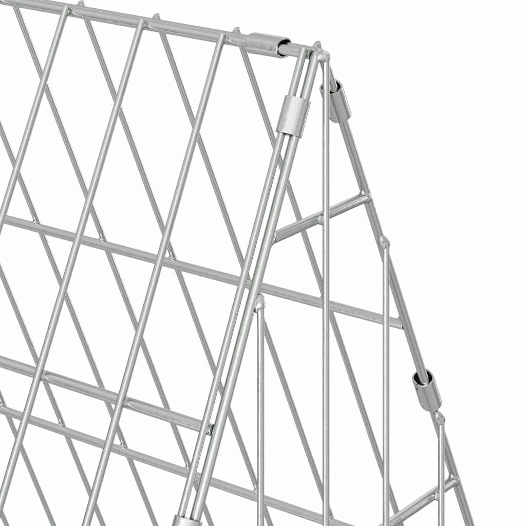 Κλουβί για κότες Ασημί 430 x 55 x 55 εκ. Επικαλυμμένος Χάλυβας