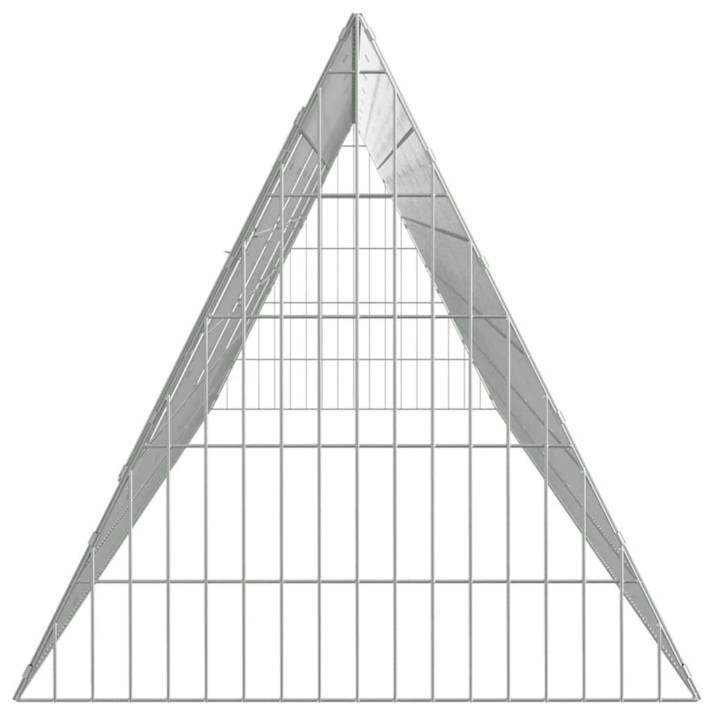 Κλουβί για κότες Ασημί 430 x 55 x 55 εκ. Επικαλυμμένος Χάλυβας