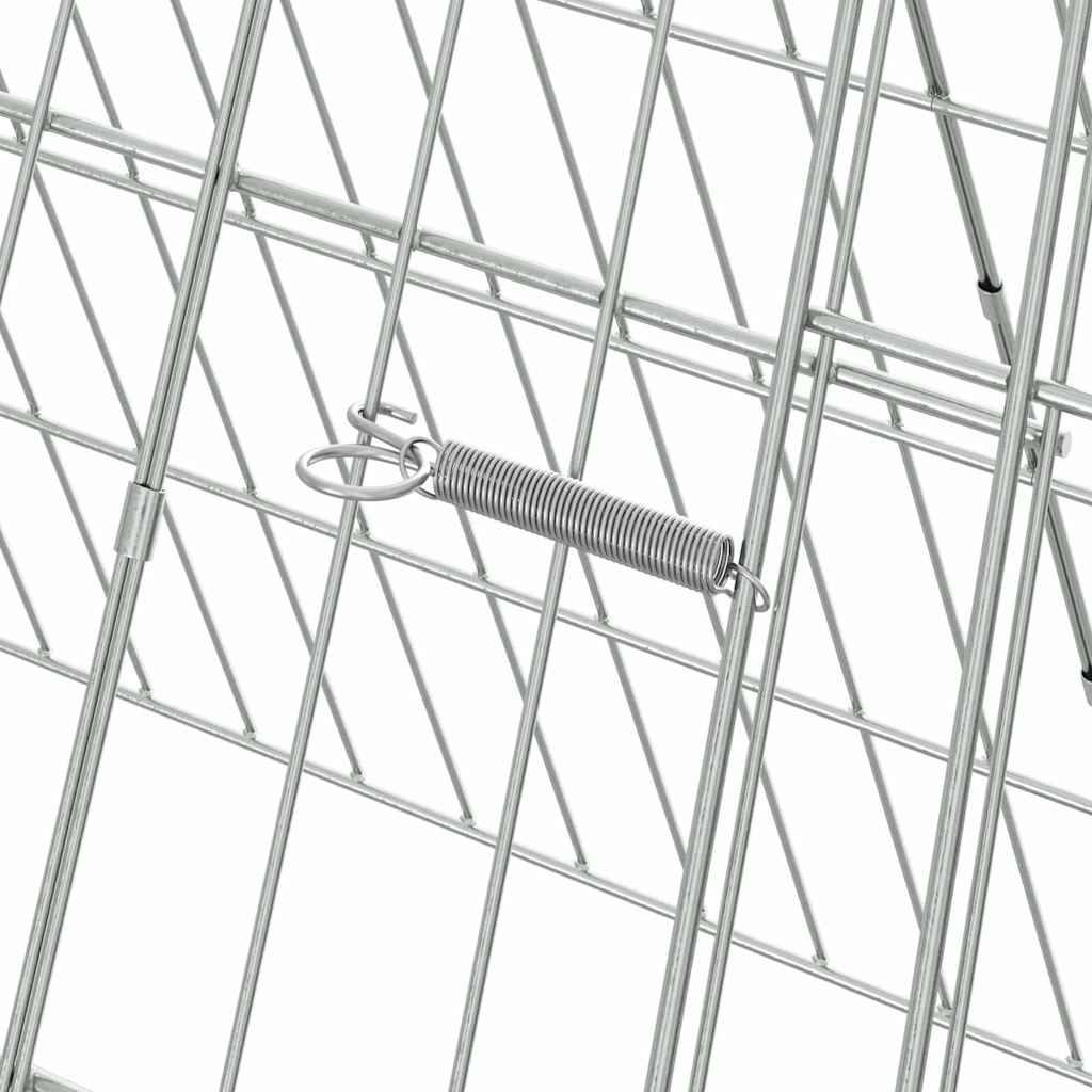 Κλουβί για κότες Ασημί 650 x 55 x 55 εκ. Επικαλυμμένος Χάλυβας