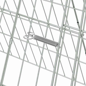 Κλουβί για κότες Ασημί 650 x 55 x 55 εκ. Γαλβανισμένος Χάλυβας