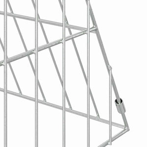 Κλουβί για κότες Ασημί 650 x 55 x 55 εκ. Γαλβανισμένος Χάλυβας