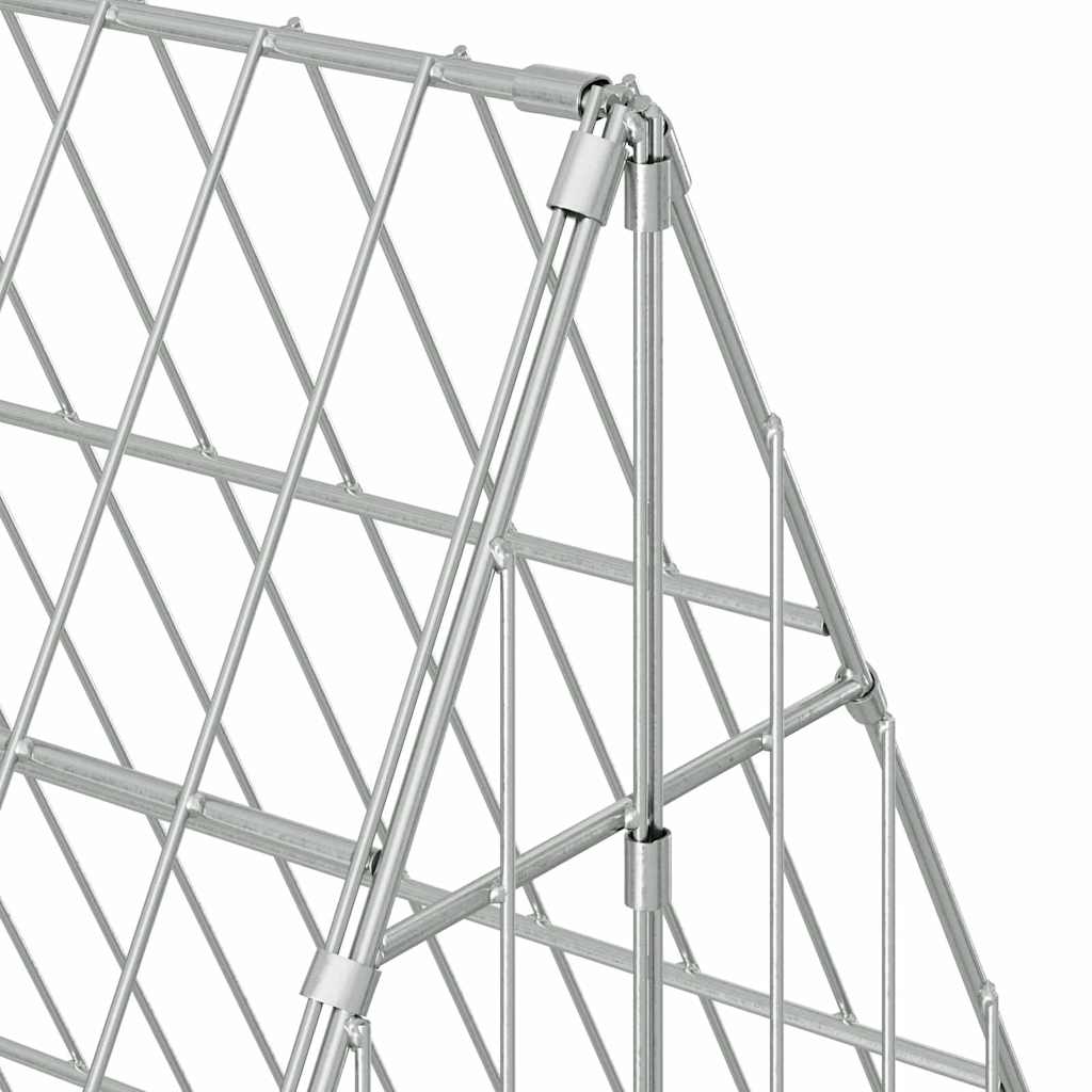 Κλουβί για κότες Ασημί 110 x 100 x 85 εκ. Επικαλυμμένος Χάλυβας