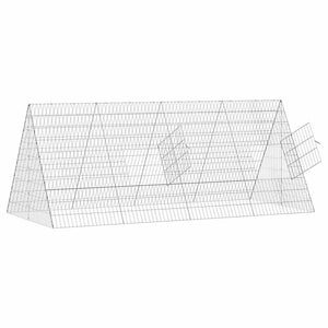 Κλουβί για κότες Ασημί 215 x 100 x 85 εκ. Γαλβανισμένος Χάλυβας