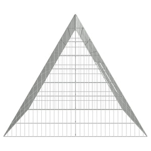 Κλουβί για κότες Ασημί 215 x 100 x 85 εκ. Γαλβανισμένος Χάλυβας