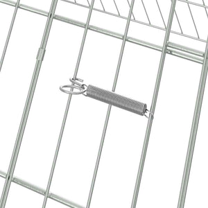 Κλουβί για κότες Ασημί 430 x 100 x 85 εκ. Γαλβανισμένος Χάλυβας