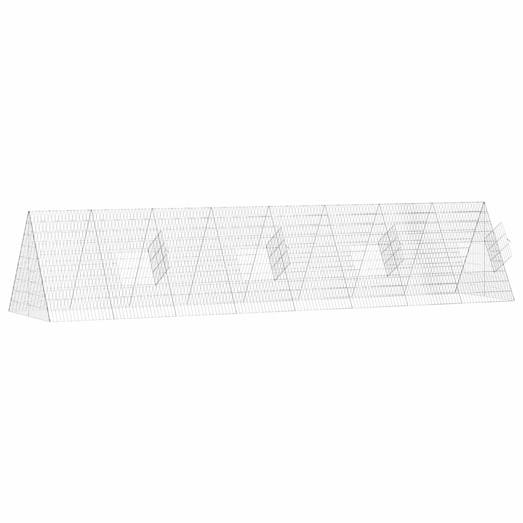 Κλουβί για κότες Ασημί 430 x 100 x 85 εκ. Επικαλυμμένος Χάλυβας