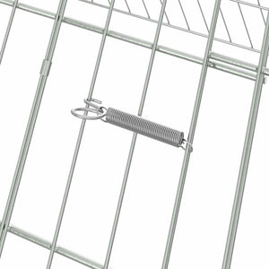 Κλουβί για κότες Ασημί 650 x 100 x 85 εκ. Γαλβανισμένος Χάλυβας