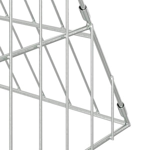 Κλουβί για κότες Ασημί 650 x 100 x 85 εκ. Γαλβανισμένος Χάλυβας