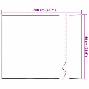 Αυτοκόλλητη ταινία καθρέφτη 60 x 200 εκ 2 τεμ. Ασημί PET - Pakobazaar