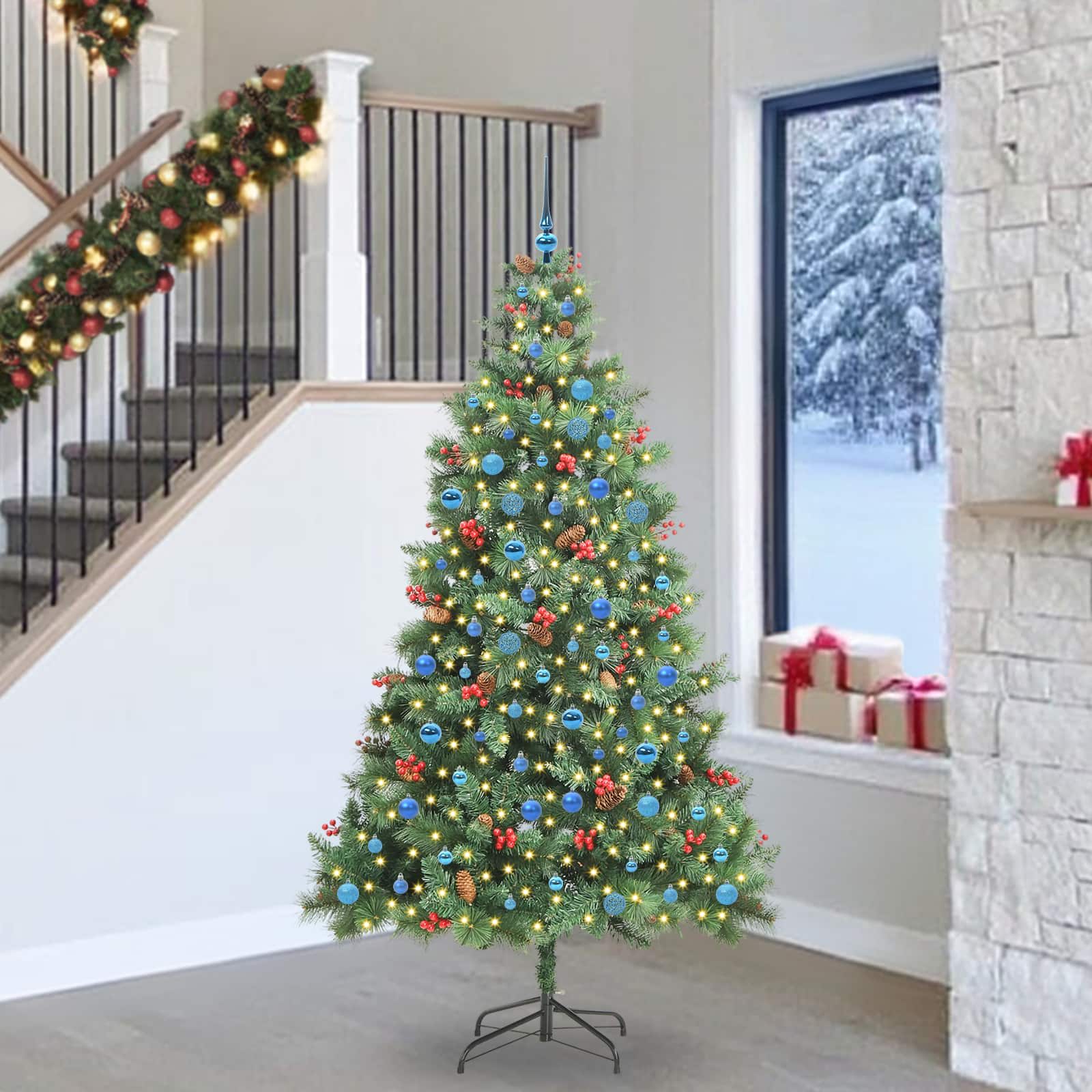 Τεχνητό Χριστουγεννιάτικο Δέντρο Πράσινο 240 cm PVC και Μέταλλο - Pakobazaar