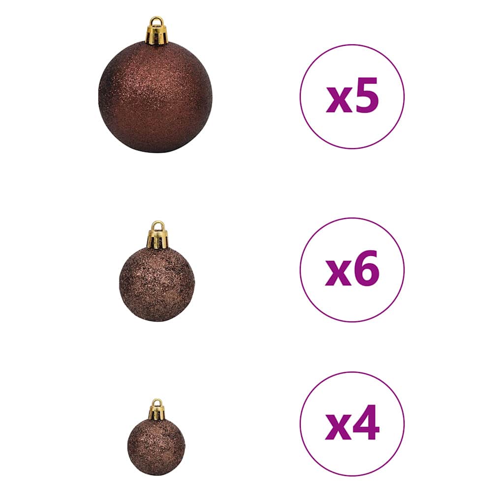 Τεχνητό Λεπτό Χριστουγεννιάτικο Δέντρο Πράσινο και Λευκό 150 cm