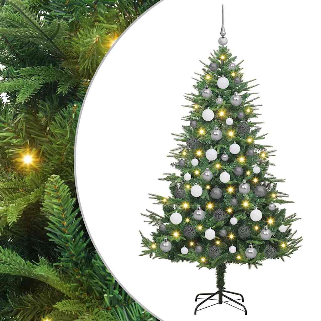Τεχνητό Χριστουγεννιάτικο Δέντρο με Φωτισμό και Σετ Μπαλών - Pakobazaar