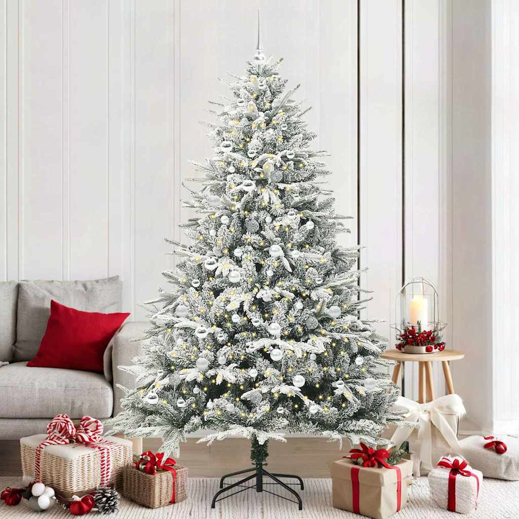Τεχνητό Χριστουγεννιάτικο Δέντρο με Φωτισμό και Σετ Μπαλών - Pakobazaar
