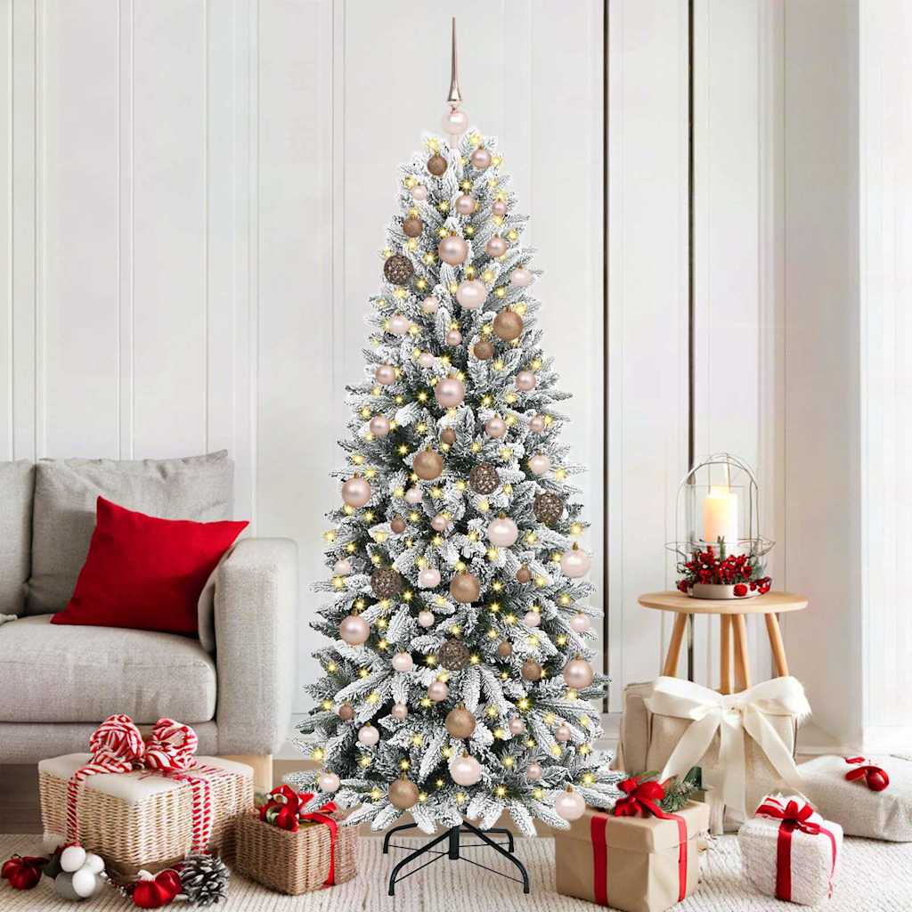 Τεχνητό Χριστουγεννιάτικο Δέντρο Λευκό 180 cm - Pakobazaar