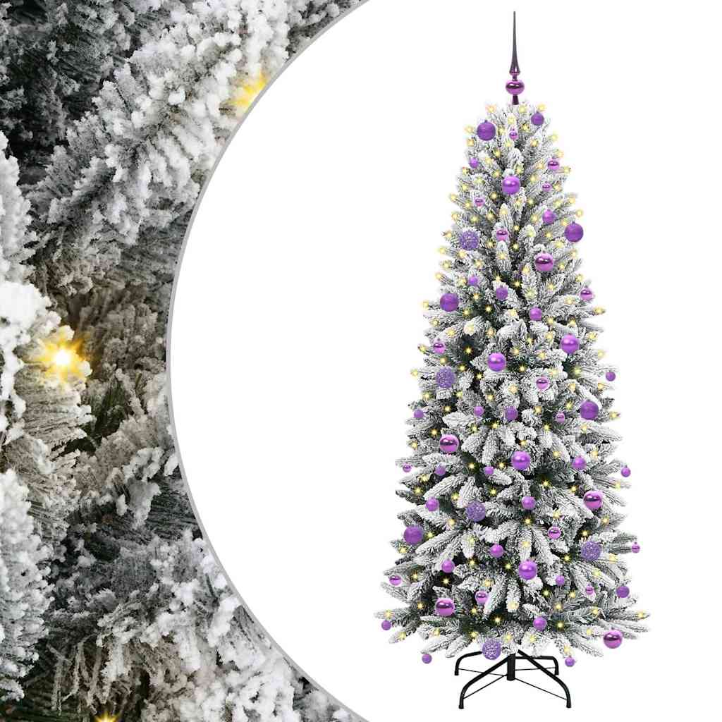 Τεχνητό Χριστουγεννιάτικο Δέντρο με 300 LED Λευκό 180 cm