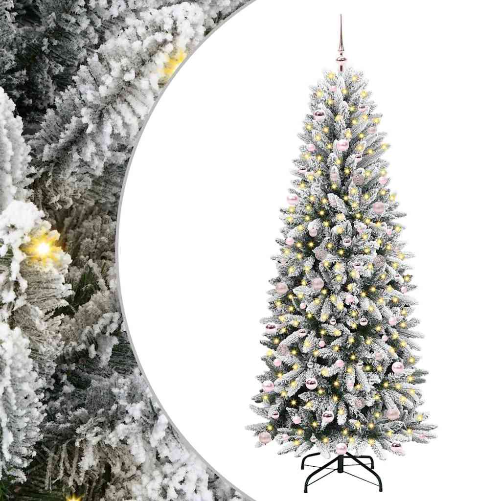Τεχνητό Χριστουγεννιάτικο Δέντρο με 300 LED Λευκό 240 cm
