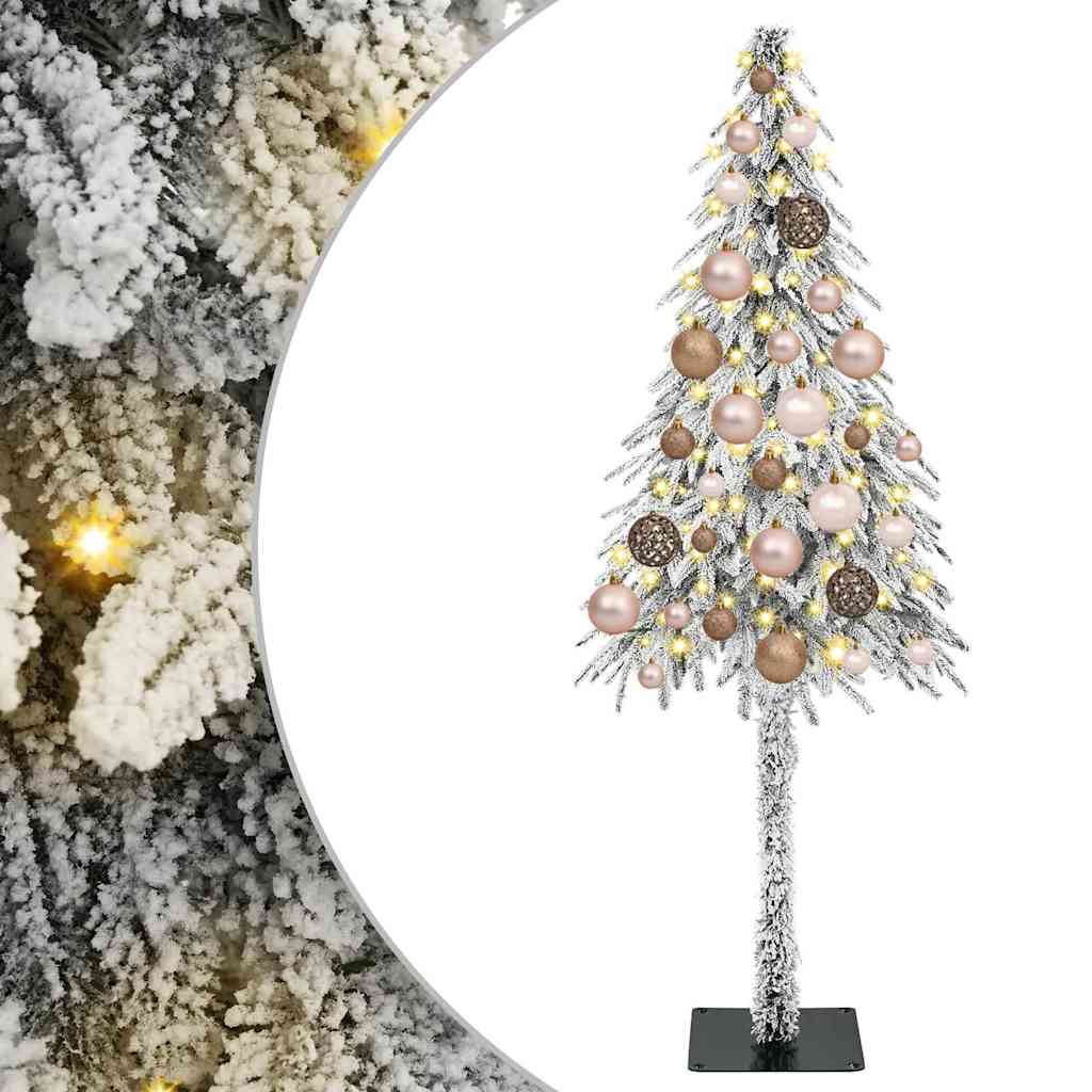Χριστουγεννιάτικο Δέντρο με 150 LED Λευκό 120 cm ΠΕ και Ατσάλι - Pakobazaar