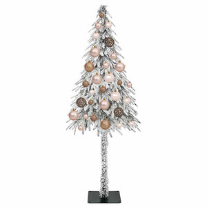 Χριστουγεννιάτικο Δέντρο με 150 LED Λευκό 120 cm ΠΕ και Ατσάλι - Pakobazaar