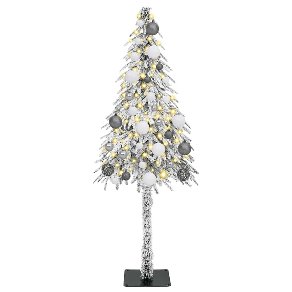 Χριστουγεννιάτικο Δέντρο με 150 LED Λευκό 120 cm ΠΕ και Ατσάλι - Pakobazaar