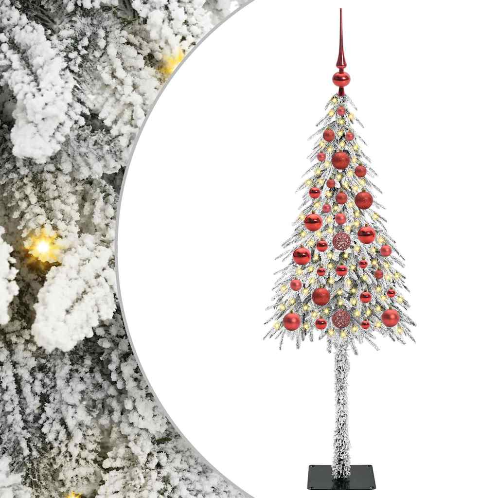 Χριστουγεννιάτικο Δέντρο με 150 LED Λευκό 120 cm ΠΕ και Ατσάλι