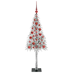 Χριστουγεννιάτικο Δέντρο με 150 LED Λευκό 120 cm ΠΕ και Ατσάλι