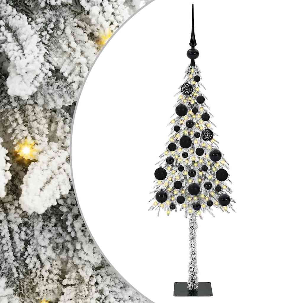 Χριστουγεννιάτικο Δέντρο με 150 LED Λευκό 120 cm ΠΕ και Ατσάλι