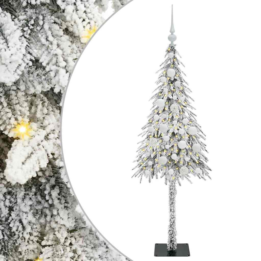 Χριστουγεννιάτικο Δέντρο με 150 LED Λευκό 120 cm ΠΕ και Ατσάλι