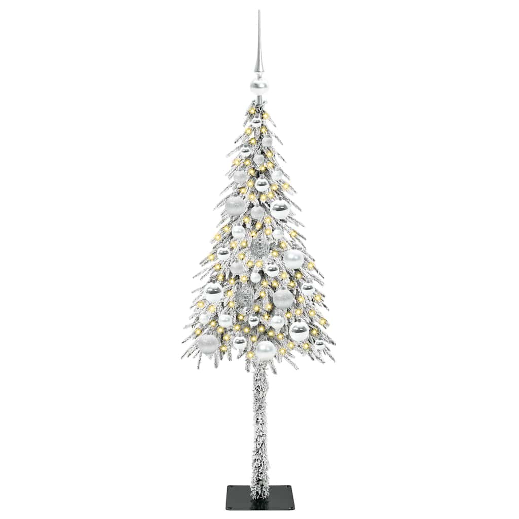 Χριστουγεννιάτικο Δέντρο με 150 LED Λευκό 120 cm ΠΕ και Ατσάλι
