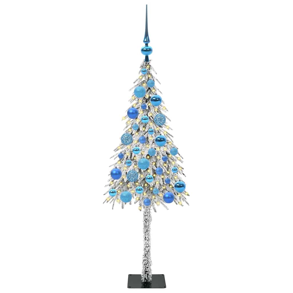 Χριστουγεννιάτικο Δέντρο με 150 LED Λευκό 120 cm ΠΕ και Ατσάλι - Pakobazaar