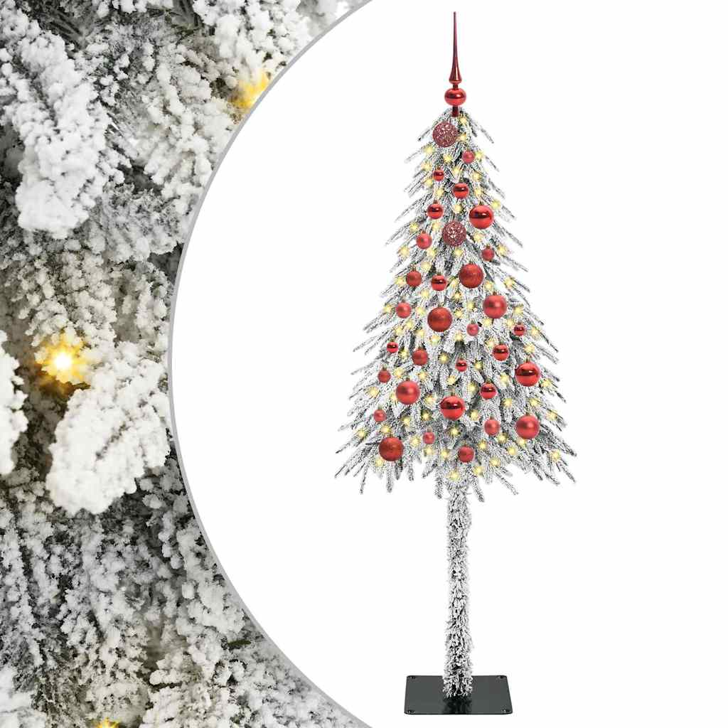 Χριστουγεννιάτικο Δέντρο με 150 LED Λευκό 150 cm ΠΕ και Ατσάλι - Pakobazaar