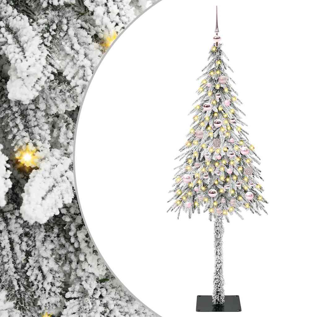 Χριστουγεννιάτικο Δέντρο με 150 LED Λευκό 150 cm ΠΕ και Ατσάλι - Pakobazaar