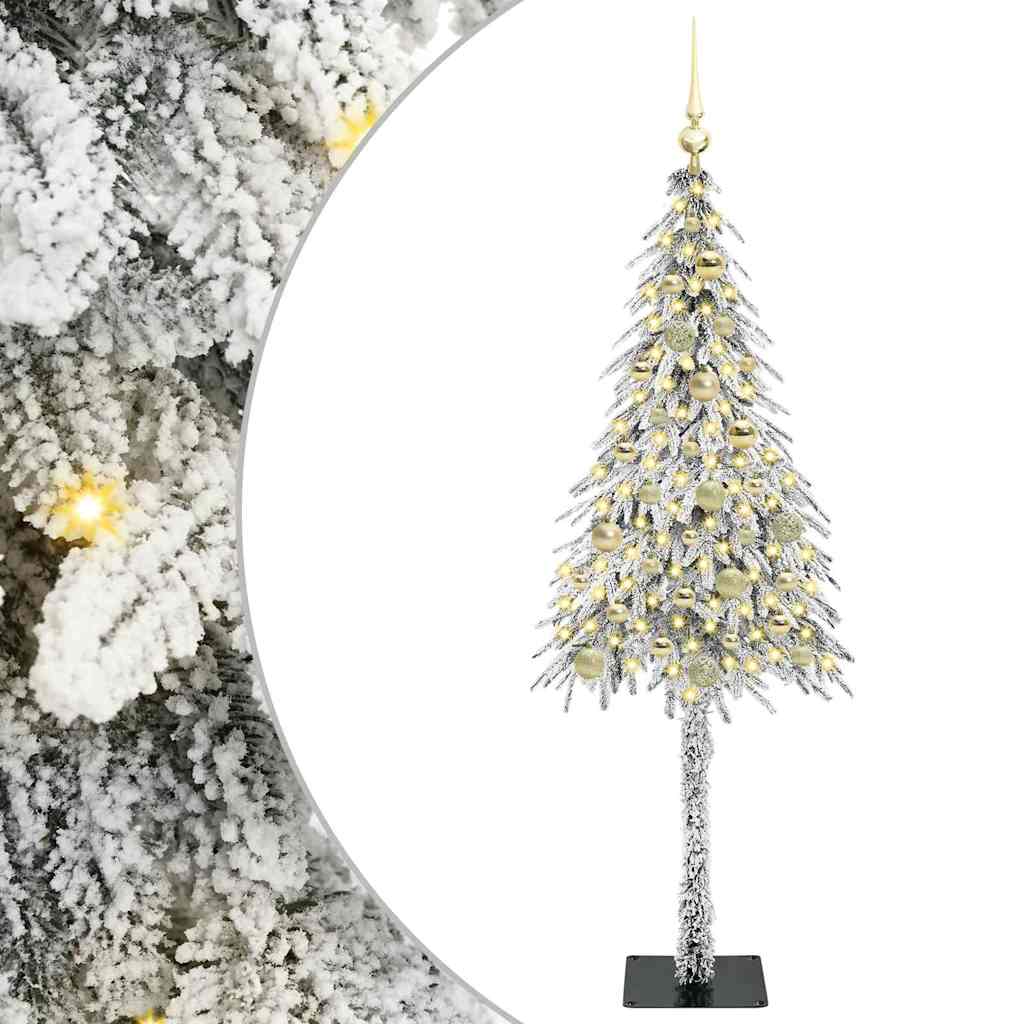 Χριστουγεννιάτικο Δέντρο με 150 LED Λευκό 150 cm ΠΕ και Ατσάλι - Pakobazaar