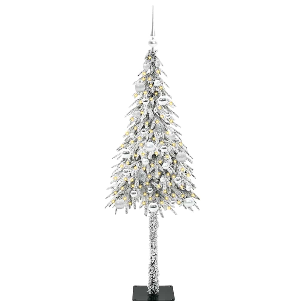 Χριστουγεννιάτικο Δέντρο με 150 LED Λευκό 150 cm ΠΕ και Ατσάλι