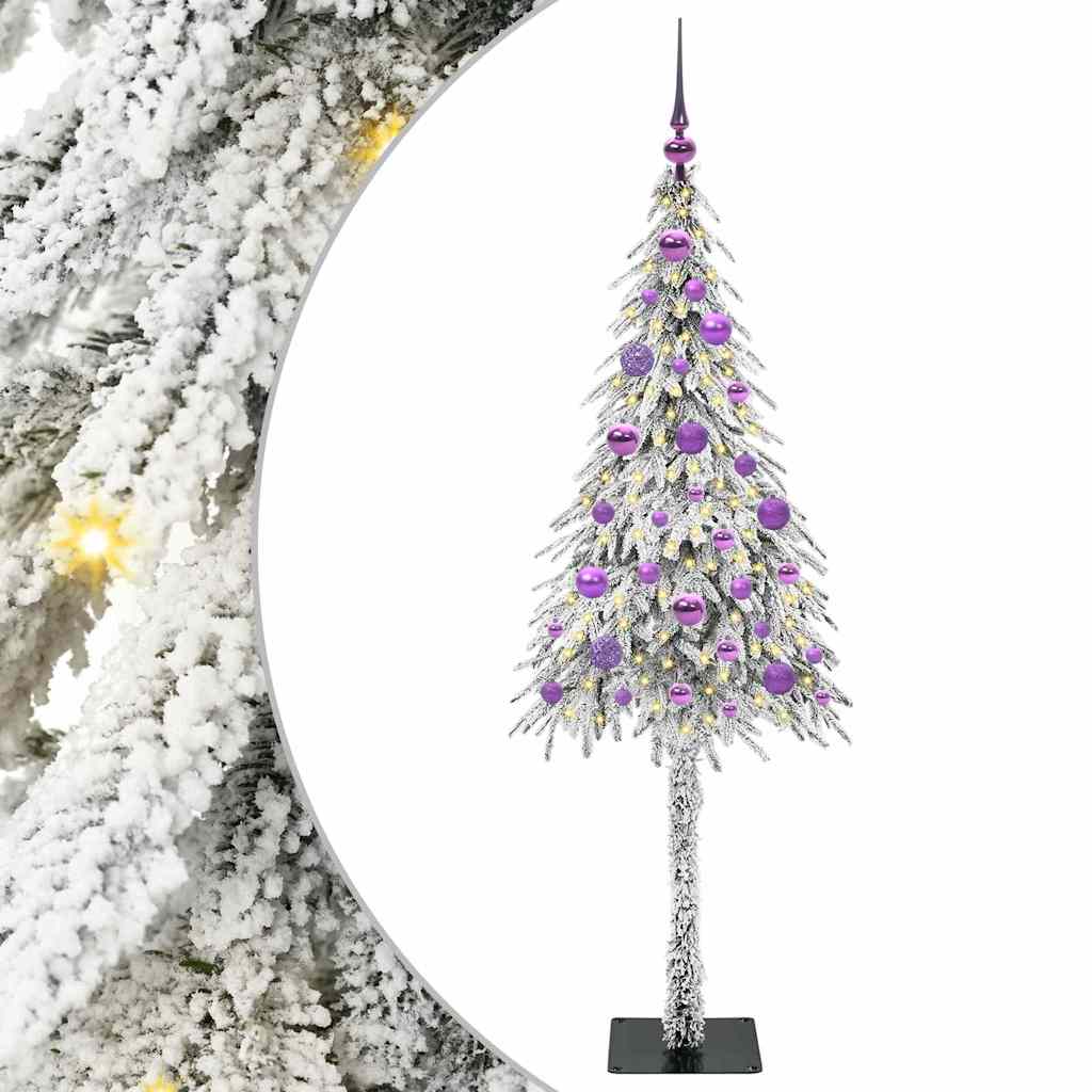 Χριστουγεννιάτικο Δέντρο με 150 LED Λευκό 150 cm ΠΕ και Ατσάλι