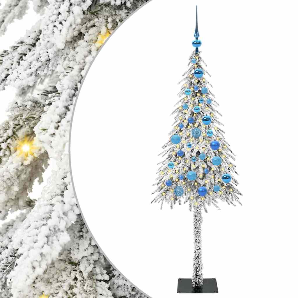 Χριστουγεννιάτικο Δέντρο με 150 LED Λευκό 150 cm ΠΕ και Ατσάλι