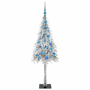 Χριστουγεννιάτικο Δέντρο με 150 LED Λευκό 150 cm ΠΕ και Ατσάλι