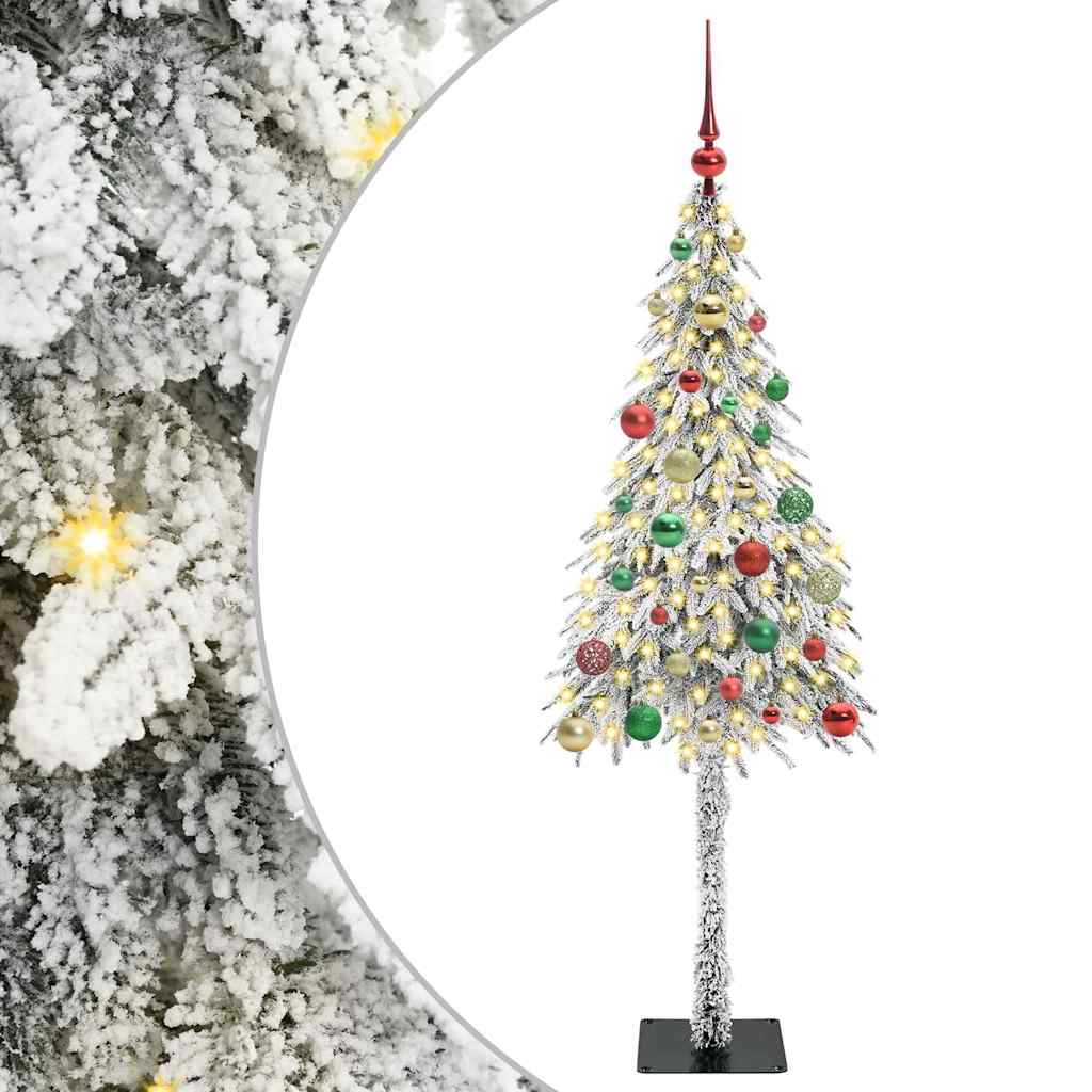 Χριστουγεννιάτικο Δέντρο με 150 LED Λευκό 150 cm ΠΕ και Ατσάλι