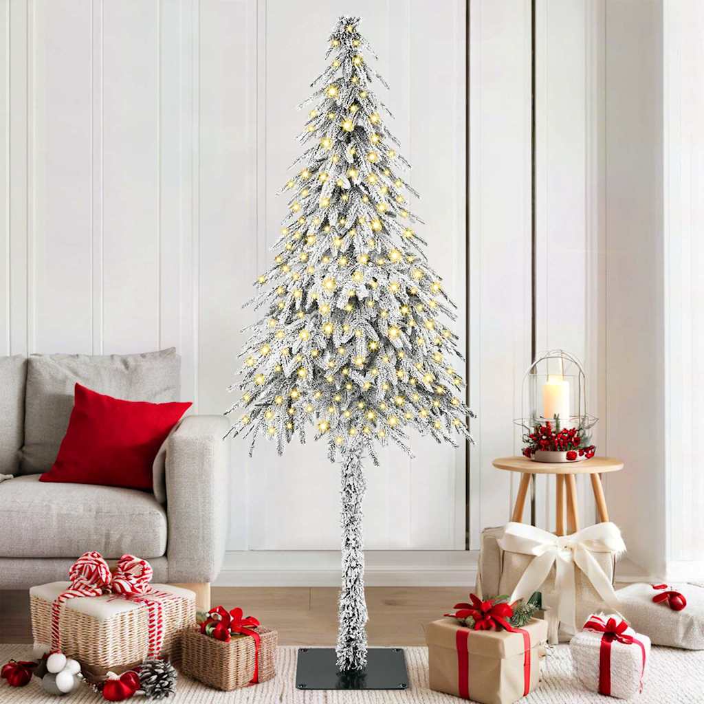Χριστουγεννιάτικο Δέντρο με 300 LED Λευκό 180 cm ΠΕ και Ατσάλι