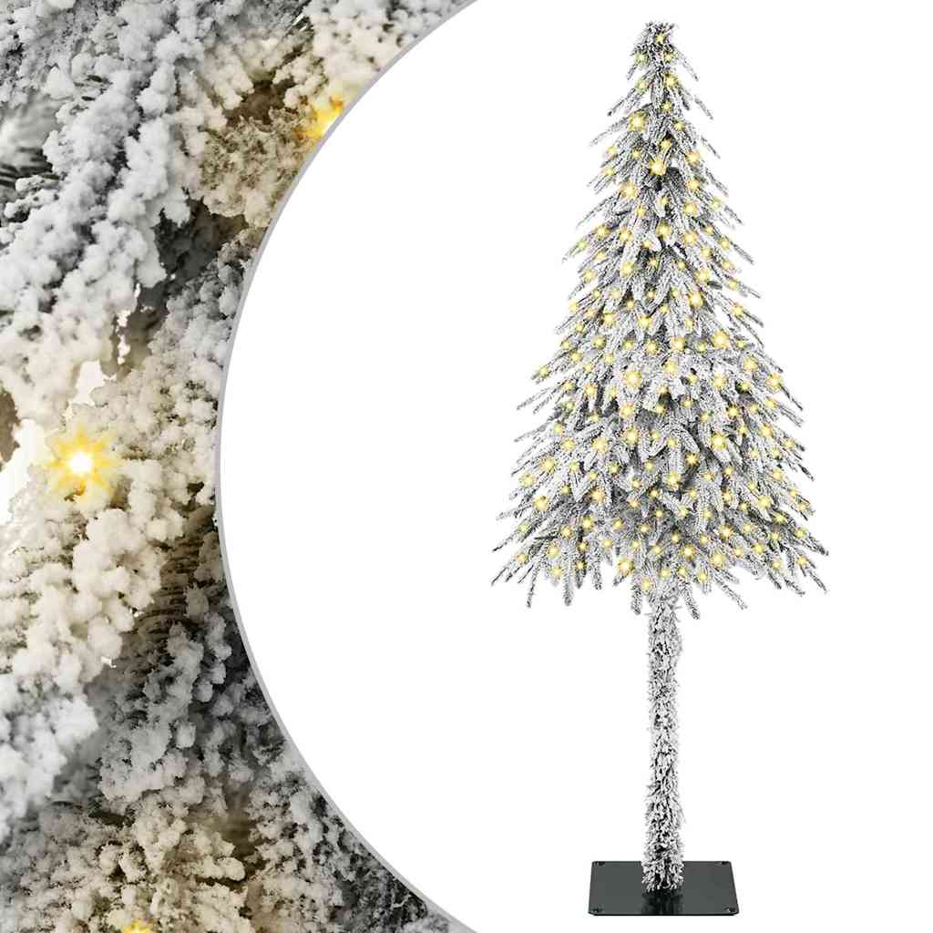 Χριστουγεννιάτικο Δέντρο με 300 LED Λευκό 180 cm ΠΕ και Ατσάλι