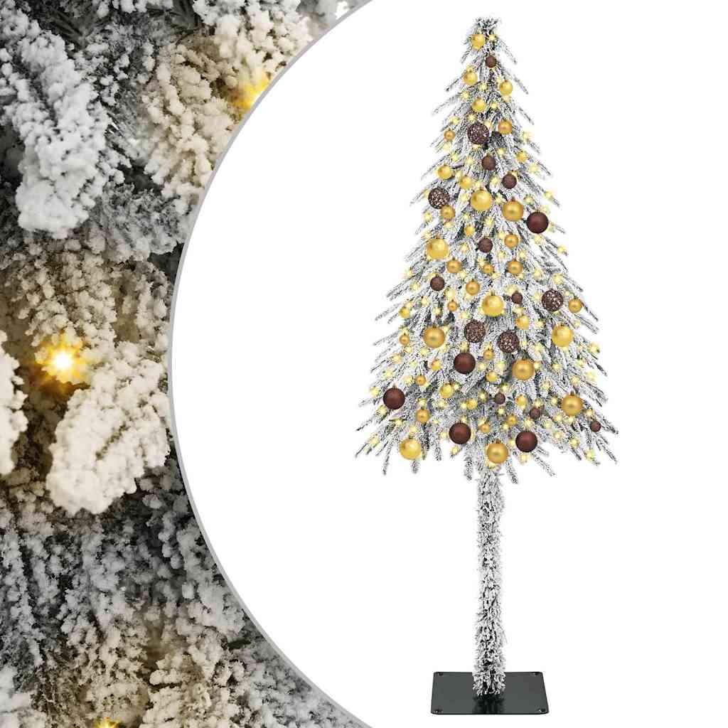 Χριστουγεννιάτικο Δέντρο με 300 LED Λευκό 180 cm ΠΕ και Ατσάλι - Pakobazaar