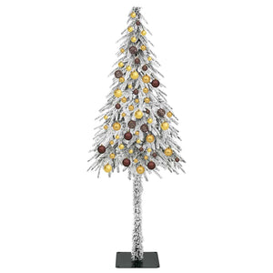 Χριστουγεννιάτικο Δέντρο με 300 LED Λευκό 180 cm ΠΕ και Ατσάλι