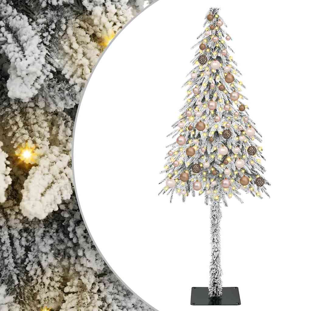 Χριστουγεννιάτικο Δέντρο με 300 LED Λευκό 180 cm ΠΕ και Ατσάλι