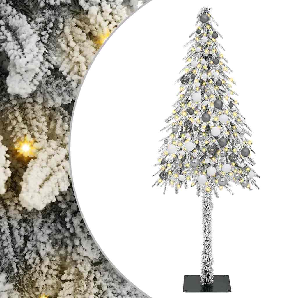 Χριστουγεννιάτικο Δέντρο με 300 LED Λευκό 180 cm ΠΕ και Ατσάλι