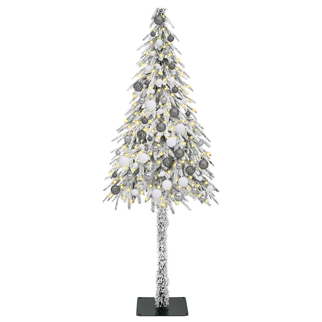 Χριστουγεννιάτικο Δέντρο με 300 LED Λευκό 180 cm ΠΕ και Ατσάλι