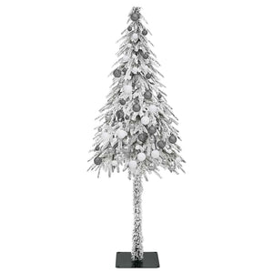 Χριστουγεννιάτικο Δέντρο με 300 LED Λευκό 180 cm ΠΕ και Ατσάλι
