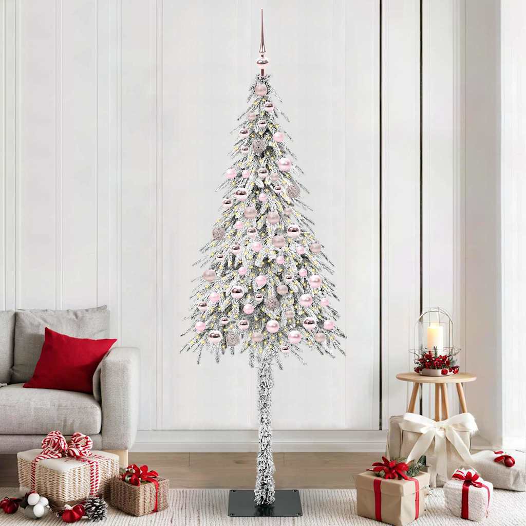 Χριστουγεννιάτικο Δέντρο με 300 LED Λευκό 180 cm ΠΕ και Ατσάλι