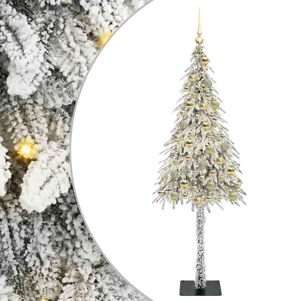 Χριστουγεννιάτικο Δέντρο με 300 LED Λευκό 180 cm ΠΕ και Ατσάλι