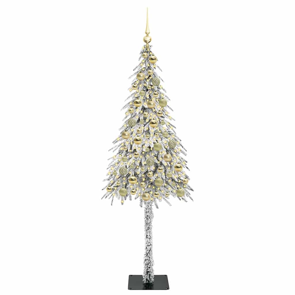 Χριστουγεννιάτικο Δέντρο με 300 LED Λευκό 180 cm ΠΕ και Ατσάλι